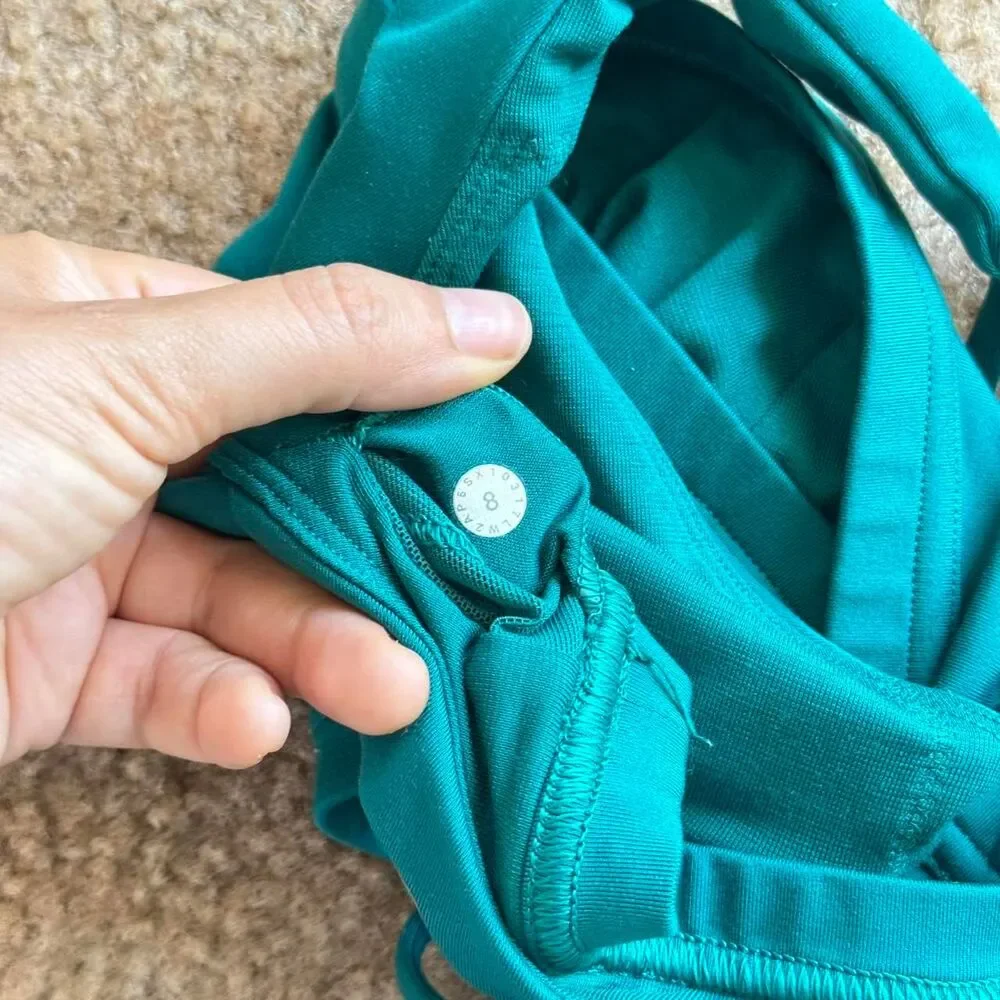 Lululemon Raise The Barre Bra Teal Green 8